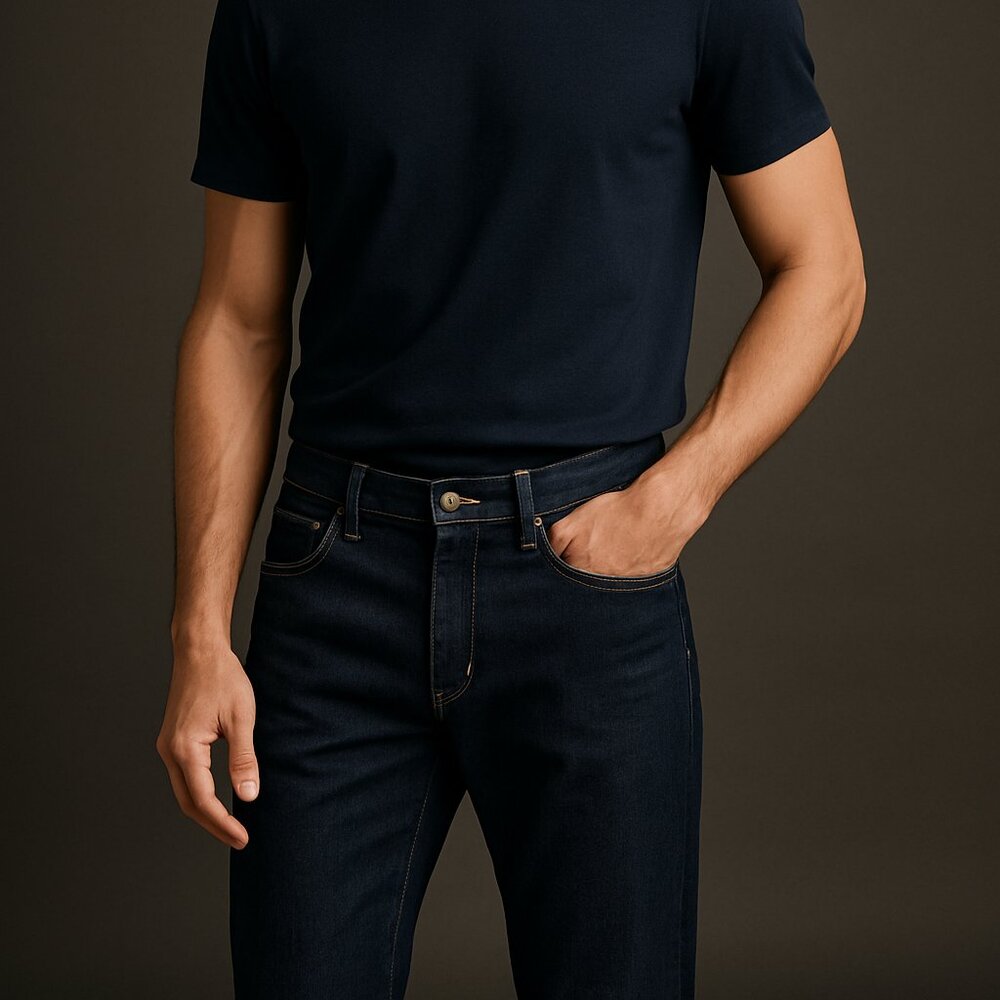 UNIQLO Dark Wash Straight Fit Jeans - Size 33